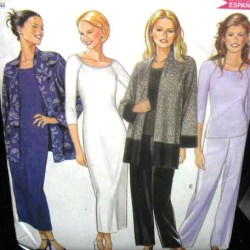 6912 JERSEY LONG DRESS/TOP, JACKET,PANTS PATTERN 8-18